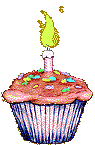 Animated gifs happy birthday, cake, balloons, clowns